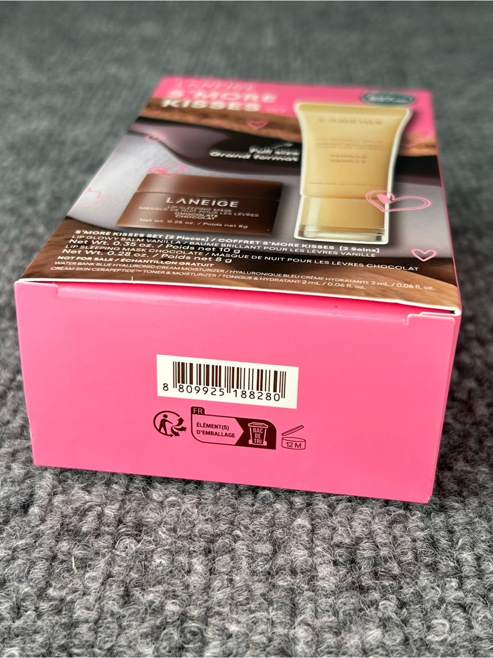 LANEIGE S'more Kisses Set Lip Glowy Balm VANILLA & Lip Sleeping Mask CHOCOLATE 🍫 - Picture 5 of 5